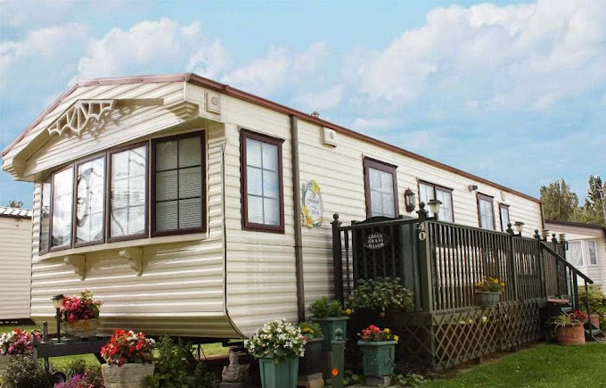 Static caravan holiday home